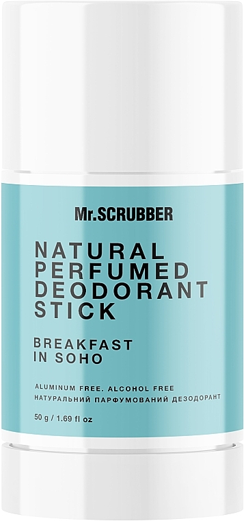 Натуральний парфумований дезодорант - Mr.Scrubber Breakfast In Soho Natural Perfumed Deodorant Stick — фото N1