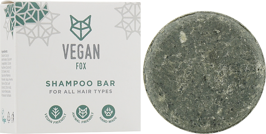 Шампунь твердый для всех типов волос - Vegan Fox Shampoo Bar For All Hair Types — фото N2