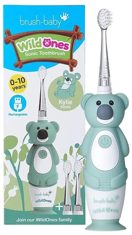 Электрическая зубная щетка, 0-10 лет - Brush-Baby WildOnes Kylie Koala Sonic Toothbrush — фото N1