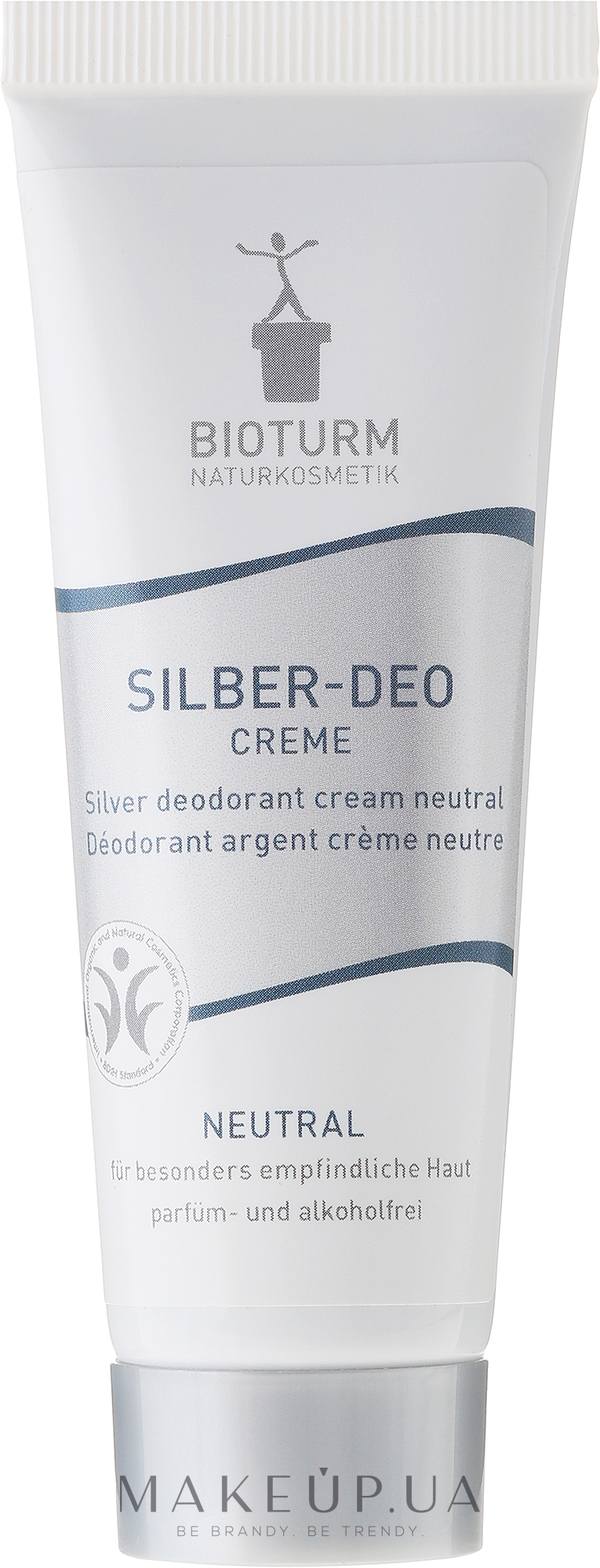 Серебряный кремовый дезодорант №39 - Bioturm Silber-Deo Neutral Cream No.39 — фото 50ml