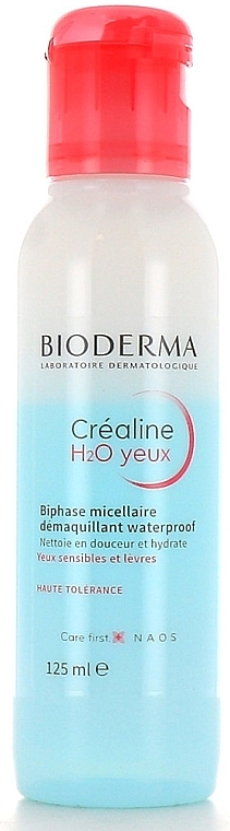 Засіб для зняття водостійкого макіяжу з очей - Bioderma Crealine H2O Yeux — фото N1