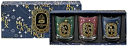 Духи, Парфюмерия, косметика Набор - Diptyque Holiday Scented Candles Set (candle/3x70g)