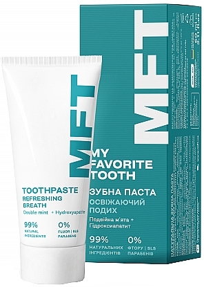 Зубная паста “Мята” - MFT Refreshing Breath Toothpaste — фото N1