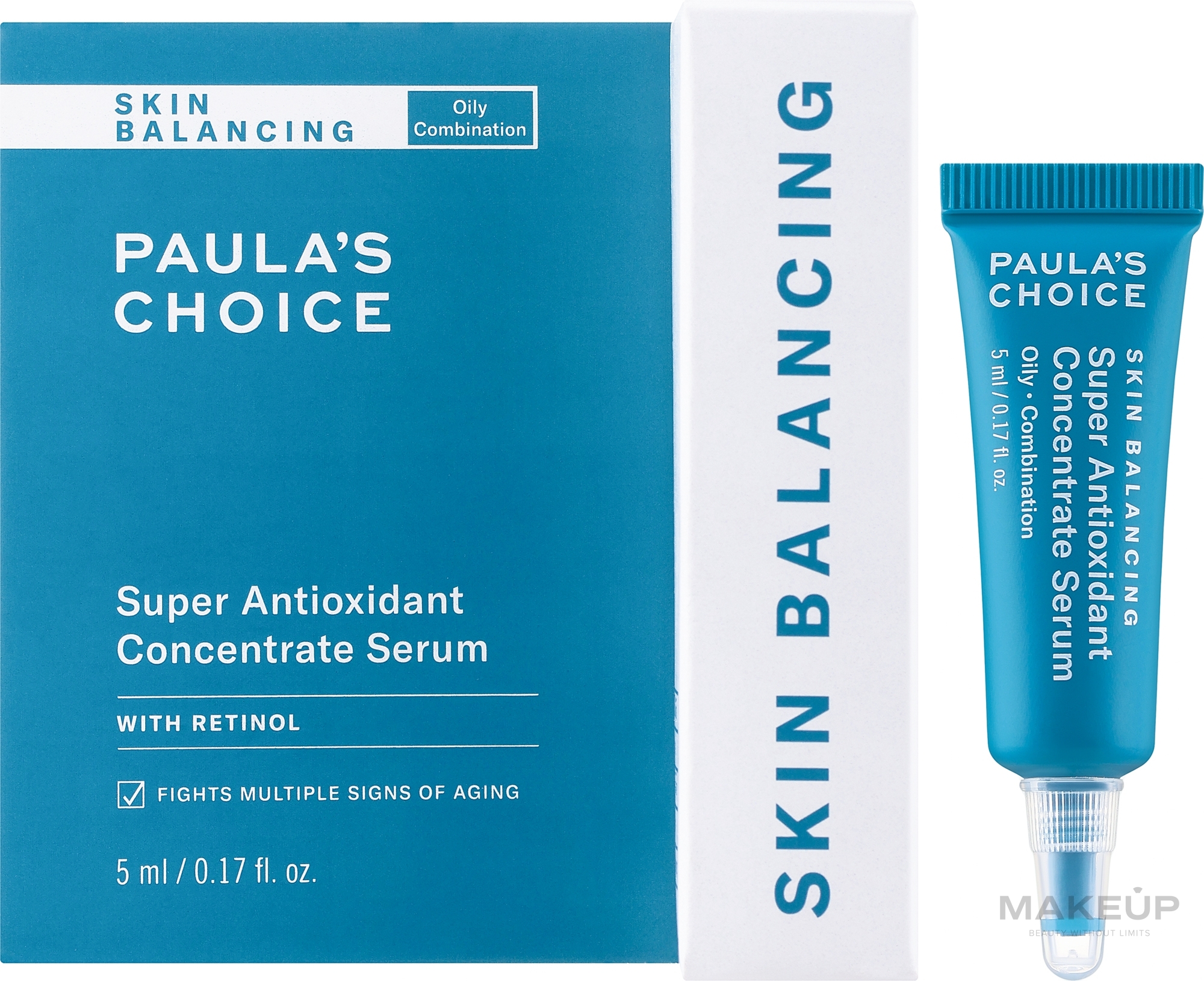 Антиоксидантная сыворотка для лица против комедонов - Paula's Choice Skin Balancing Super Antioxidant Concentrate Serum Travel Size — фото 5ml