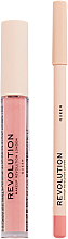 Набор для макияжа губ - Makeup Revolution Lip Contour Kit Queen (lip/gloss/3ml + lip/pencil/0.8g) — фото N1