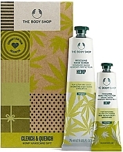 Парфумерія, косметика Набір - The Body Shop Clench & Quench Hemp Handcare Gift (h/scr/75ml + h/cr/30ml)