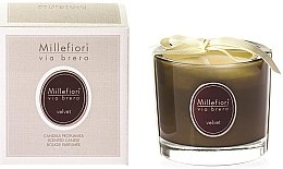 Парфумерія, косметика Ароматична свічка "Вельвет" - Millefiori Milano Via Brera Velvet Candle