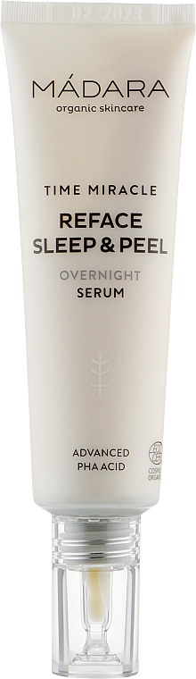 Сыворотка для интенсивного ухода ночная - Madara Cosmetics Time Miracle Reface Sleep & Peel — фото N1