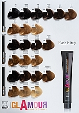 Крем-фарба для волосся Glamour Professional з пантенолом, оліями макадамії та аргана, гідролізованим шовком - Erreelle Italia * — фото N5