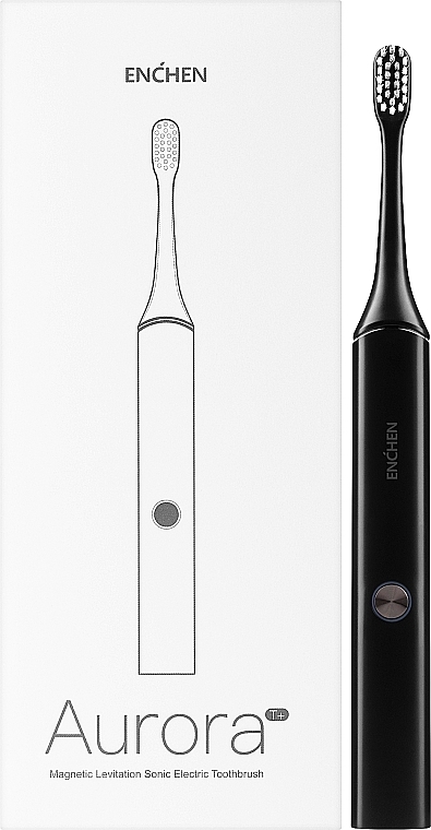 Электрическая зубная щетка, черная - Enchen Electric Toothbrush Aurora T+ Black — фото N2
