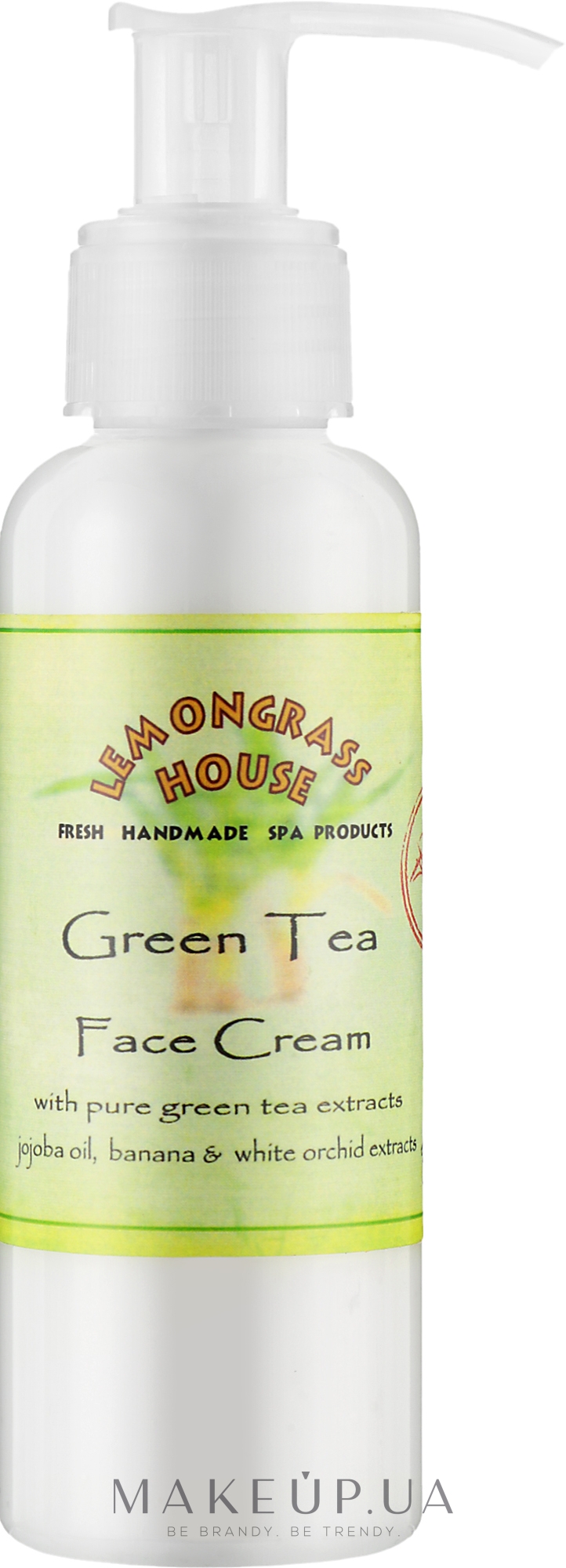 Крем для обличчя "Зелений чай" з дозатором  - Lemongrass House Green Tea Face Cream — фото 120ml