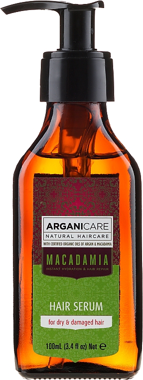 Сыворотка для волос "Поврежденные кончики" - ArganiCare Macadamia Hair Serum for Dry & Damaged Hair — фото N2