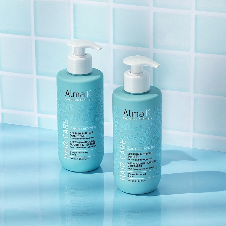 Шампунь для сухого та пошкодженого волосся - Alma K. Hair Care Nourish & Repair Shampoo — фото N8
