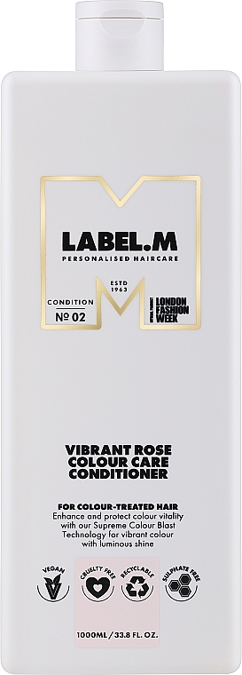 Живильний кондиціонер для фарбованого волосся - Label.m Professional Vibrant Rose Colour Care Conditioner — фото N1