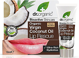 Сыворотка для губ с кокосовым маслом - Dr. Organic Bioactive Skincare Virgin Coconut Oil Lip Rescue — фото N1