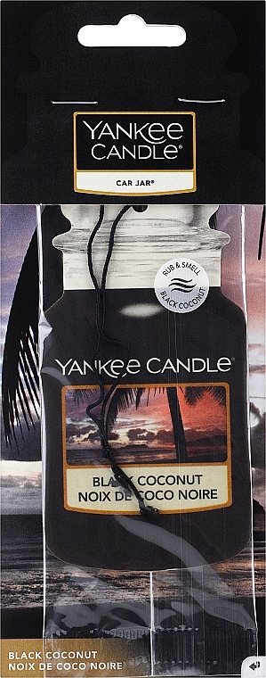 Ароматизатор для автомобиля - Yankee Candle Car Jar Black Coconut Air Freshener — фото N1
