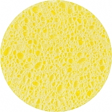 Спонж для умывания "Круг", желтый, 9 см №977 - Dark Blue Cosmetics — фото N1