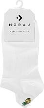 Шкарпетки жіночі короткі бавовняні, білі, ананас - Moraj — фото N1