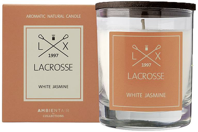 Ароматична свічка "Білий жасмин" - Ambientair Lacrosse White Jasmine — фото N1