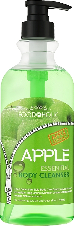 Гель для душа с экстрактом яблока - Food a Holic Essential Body Cleanser Apple — фото N1