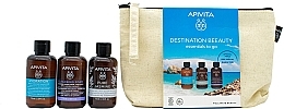 Духи, Парфюмерия, косметика Набор - Apivita Destination Beeauty Essentials To Go Set (shm/75ml + sh/gel/75ml + f/foam/75ml + bag)