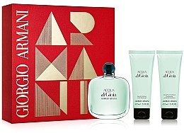 Парфумерія, косметика Giorgio Armani Acqua di Gioia - Набір (edp/100ml + b/lot/75ml + sh/gel/75ml)