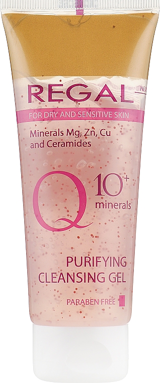 Очищающий гель для умывания Q10 + minerals для сухой и чувствительной кожи - Regal Q10 + Minerals Purifyng Cleansing Gel