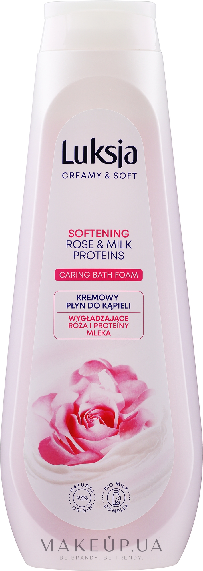 Піна для ванни - Luksja Creamy Rose Petals & Milk Proteins Bath Foam — фото 900ml