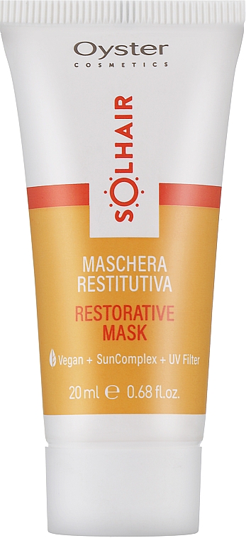 Восстанавливающая маска для волос с ультрафиолетовым фильтром - Oyster Cosmetics Solhair Mask (мини) — фото N1