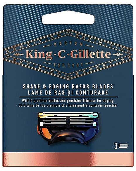 Змінні касети для гоління й контурингу - Gillette King C. — фото N1