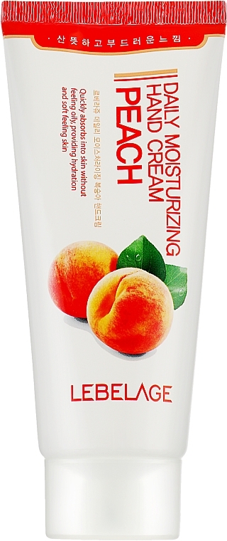 Крем для рук зволожувальний з екстрактом персика - Lebelage Daily Moisturizing Peach Cream