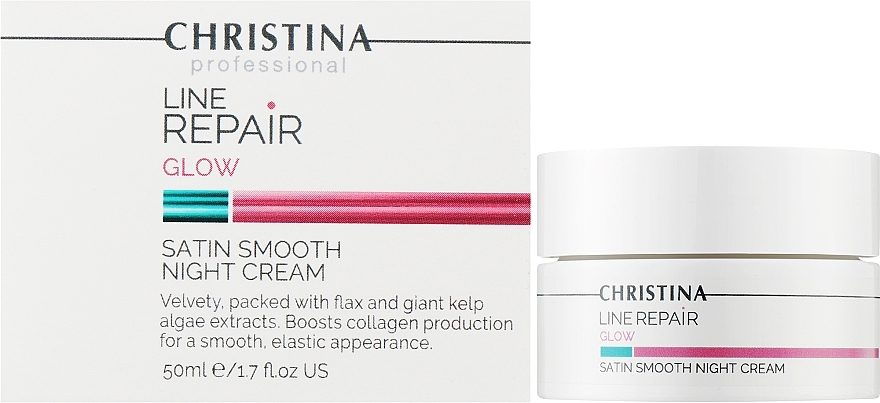 Ночной крем для лица "Гладкость сатина" - Christina Line Repair Glow Satin Smooth Night Cream — фото N2