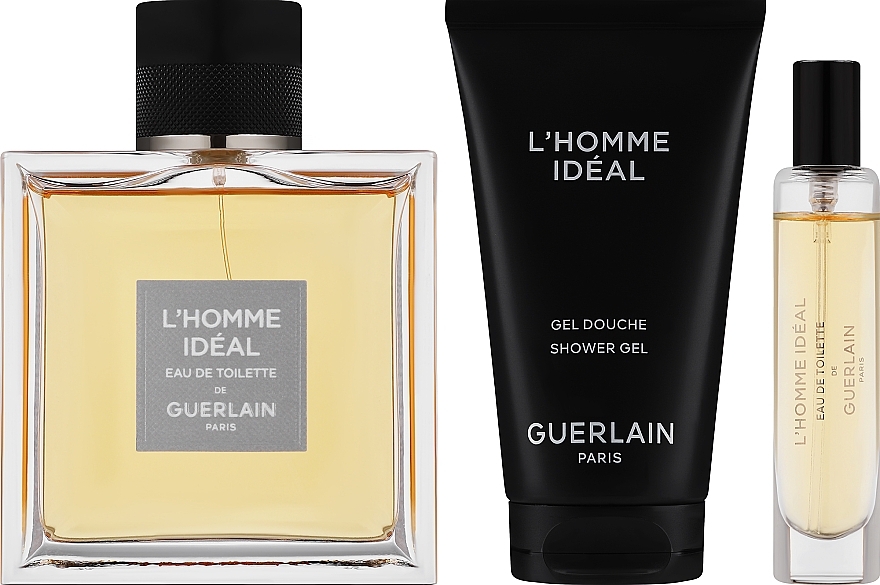 Guerlain L'homme Ideal - Набор (edt/100 ml + sh gel/75ml + edt 10 ml) — фото N2