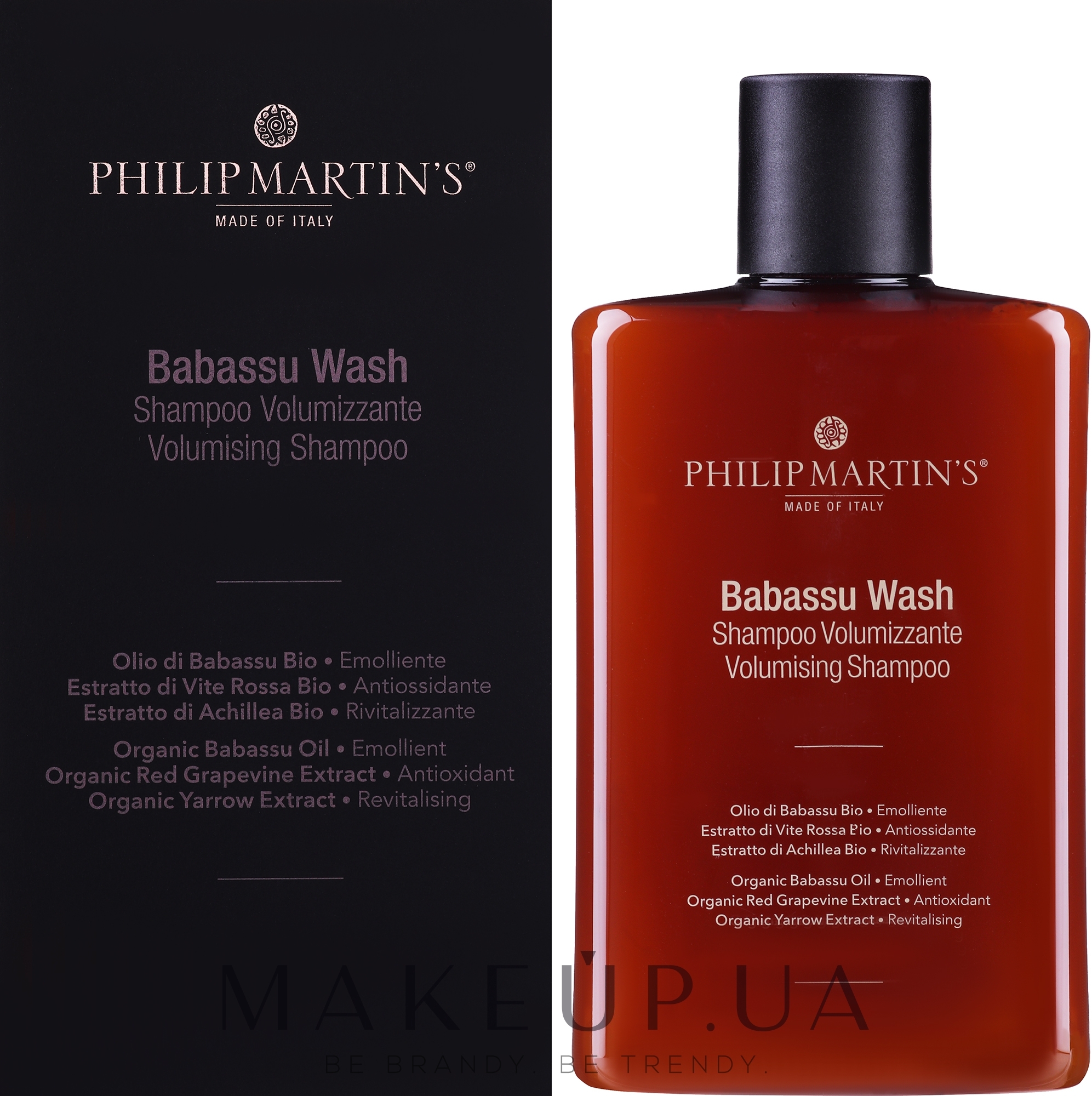 Шампунь для об'єму волосся - Philip martin's Babassu Wash Volumizing Shampoo — фото 320ml