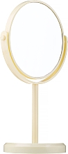Зеркало на подставке круглое 85703, желтое - Top Choice Beauty Collection Mirror — фото N1