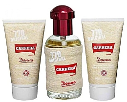 Духи, Парфюмерия, косметика Carrera 700 Original Donna - Набор (edp/75ml + lot/50ml + gel/50ml)