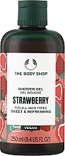 Парфумерія, косметика Гель для душу "Полуниця" - The Body Shop Strawberry Vegan Shower Gel