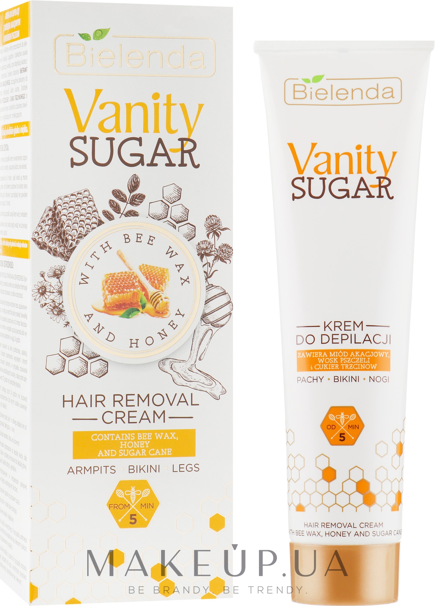 Крем для депиляции с пчелиным воском - Bielinda Vanity Sugar Hair Removal Cream — фото 100ml
