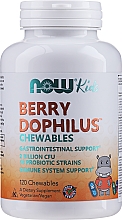 Пробиотики для детей "Ацидофилус", ягодный вкус - Now Foods Berry Dophilus — фото N5