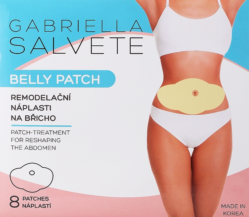 Патчи для похудения и укрепления живота, бежевые - Gabriella Salvete Slimming Belly Patch — фото N1