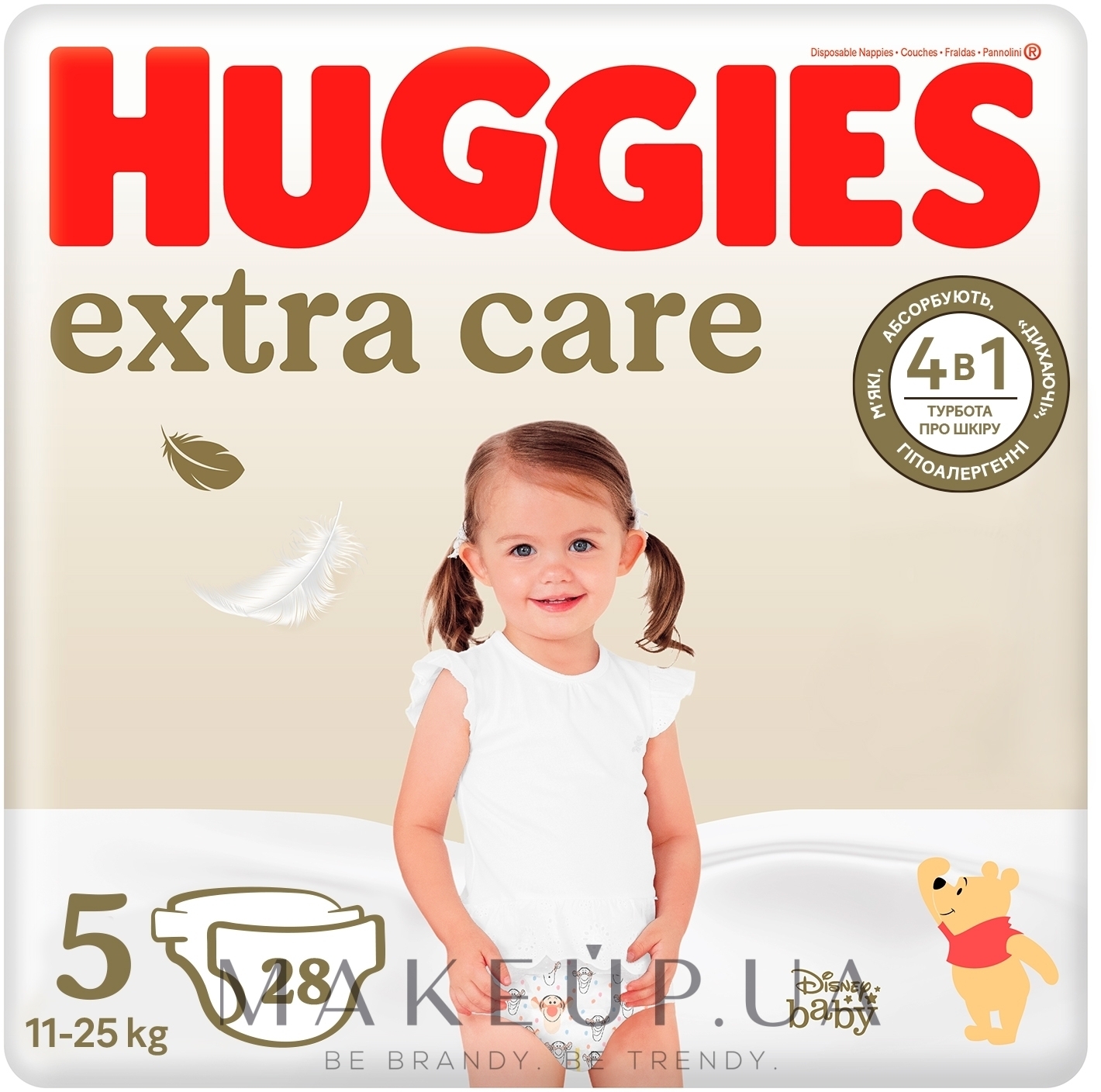 Підгузники Extra Care, розмір 5 (11-25 кг), 28 шт. - Huggies — фото 28шт
