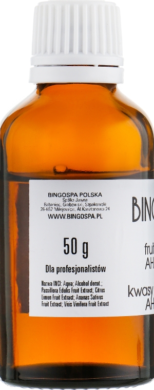 Фруктові кислоті AHA 50% - BingoSpa Fruit Acid AHA 50% — фото N4