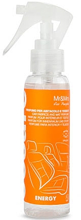 Mr&Mrs Fragrance Cesare Spray Energy - Ароматичний спрей для автомобіля — фото N1