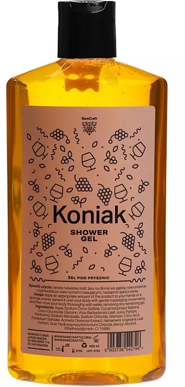 Гель для душу "Koniak" - RareCraft Shower Gel — фото N1