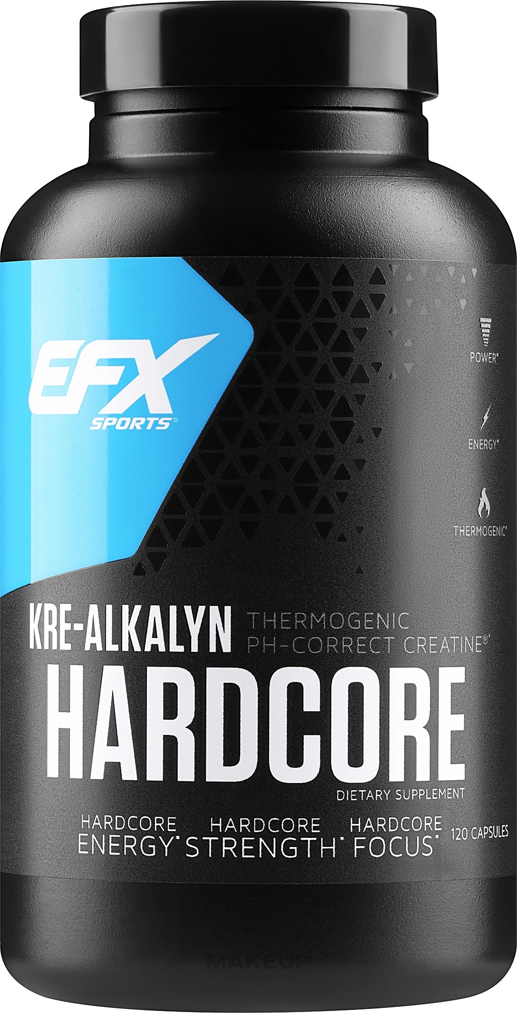 Добавка "Креалкалін" у капсулах - EFX Sports Kre-Alkalyn Hardcore — фото 120шт