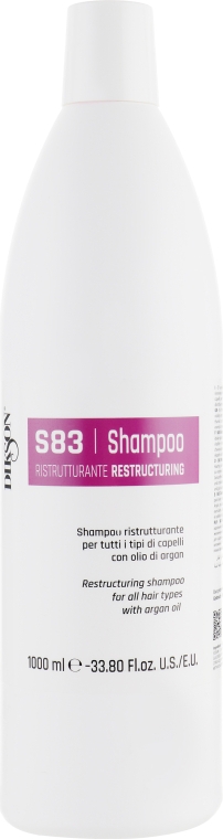 Пом'якшувальний шампунь з маслом аргана - Dikson S83 Restructuring Shampoo