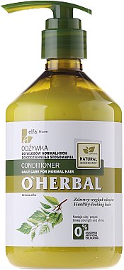 O'herbal бальзам кондиционер для объема тонких волос