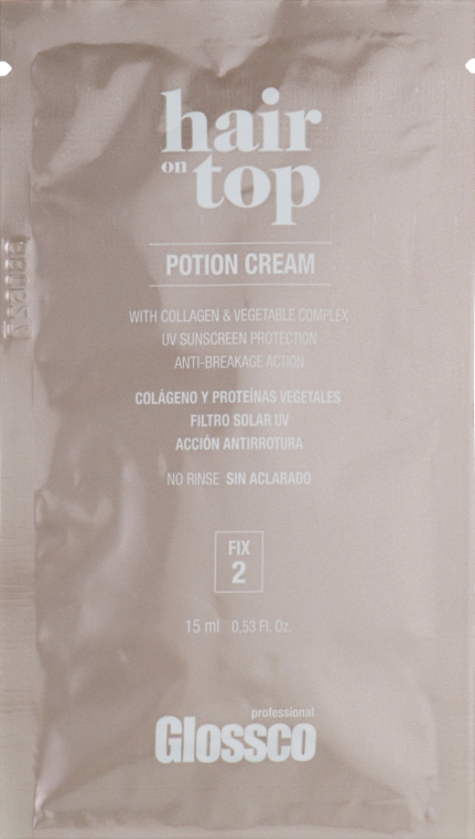 Текстурирующий крем легкой фиксации для волос - Glossco Hair On Top Potion Cream (пробник)