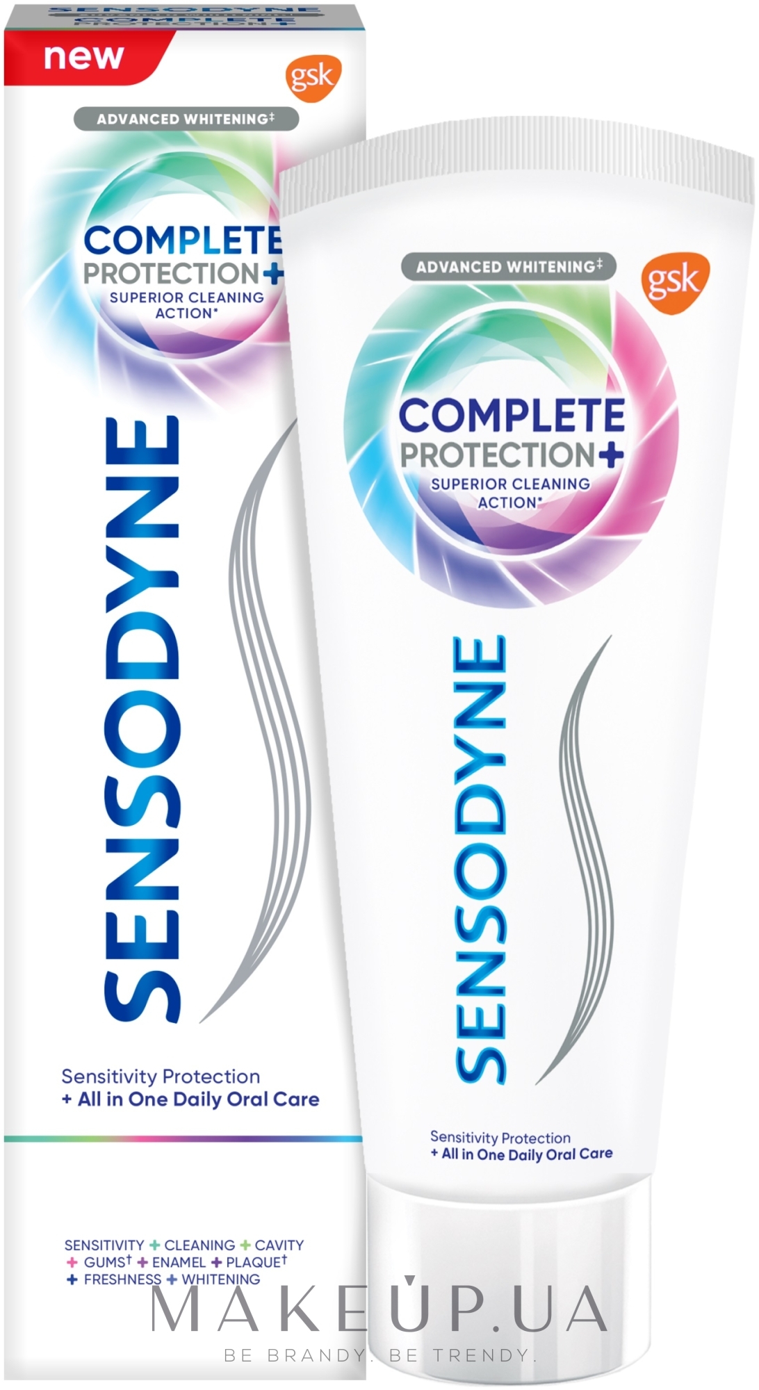 Зубна паста "Комплексний захист+" - Sensodyne Complete Protection+ Toothpaste — фото 75ml