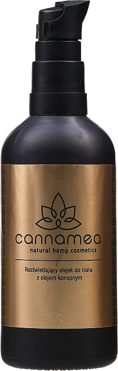 Освітлювальна олія для тіла з конопляною олією - Cannamea Shimmering Body Oil With Help Oil — фото N1